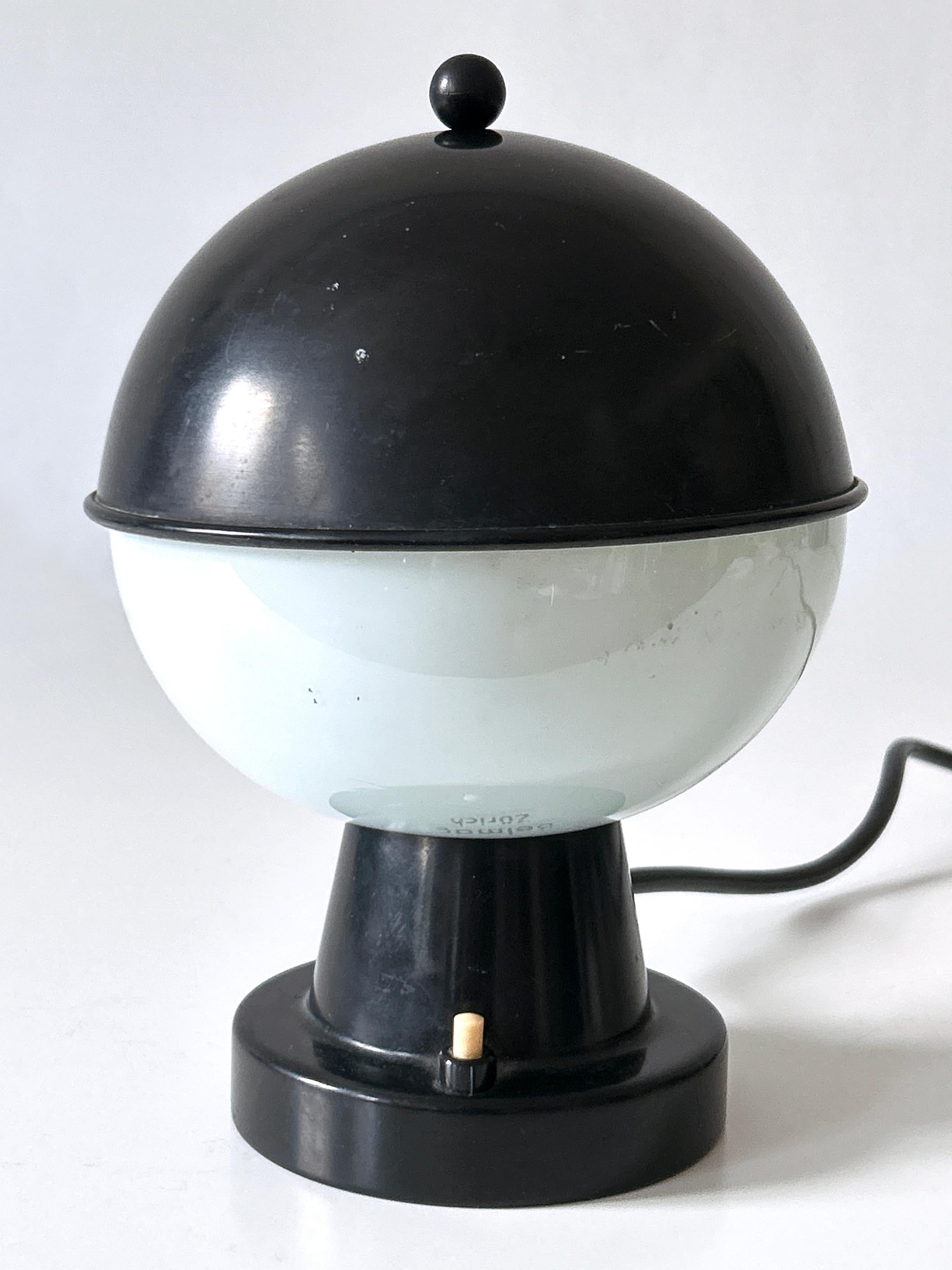 Seltene & schöne Mid Century Modern Tischlampe von Belmag, Schweiz, 1960er Jahre (Moderne der Mitte des Jahrhunderts) im Angebot