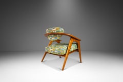 Raro profilo basso 916-CC in Oak, Adrian Pearsall, Craft Associates, USA, anni '60 circa