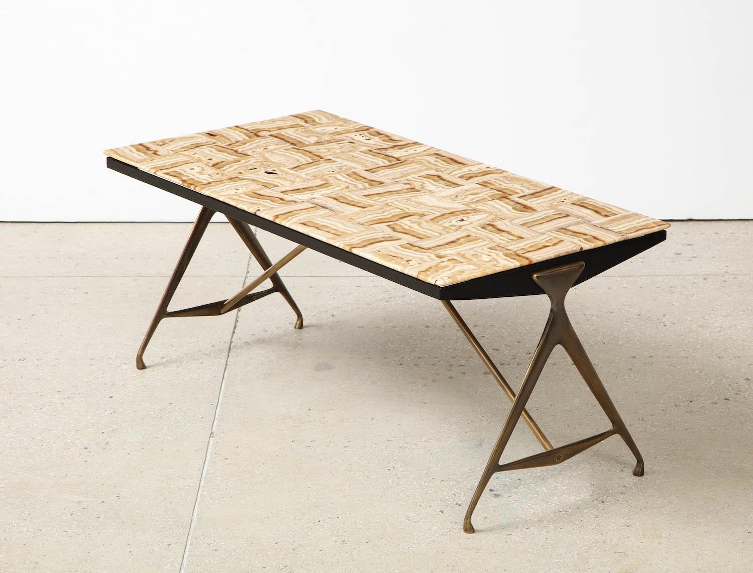 Italian Rare Low Table by Max Ingrand for Fontana Arte