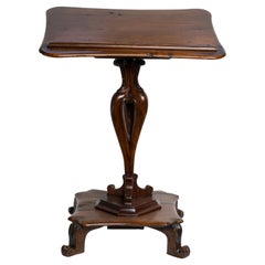 Rare Low Walnut Italian Baroque Period Cellist Lectern