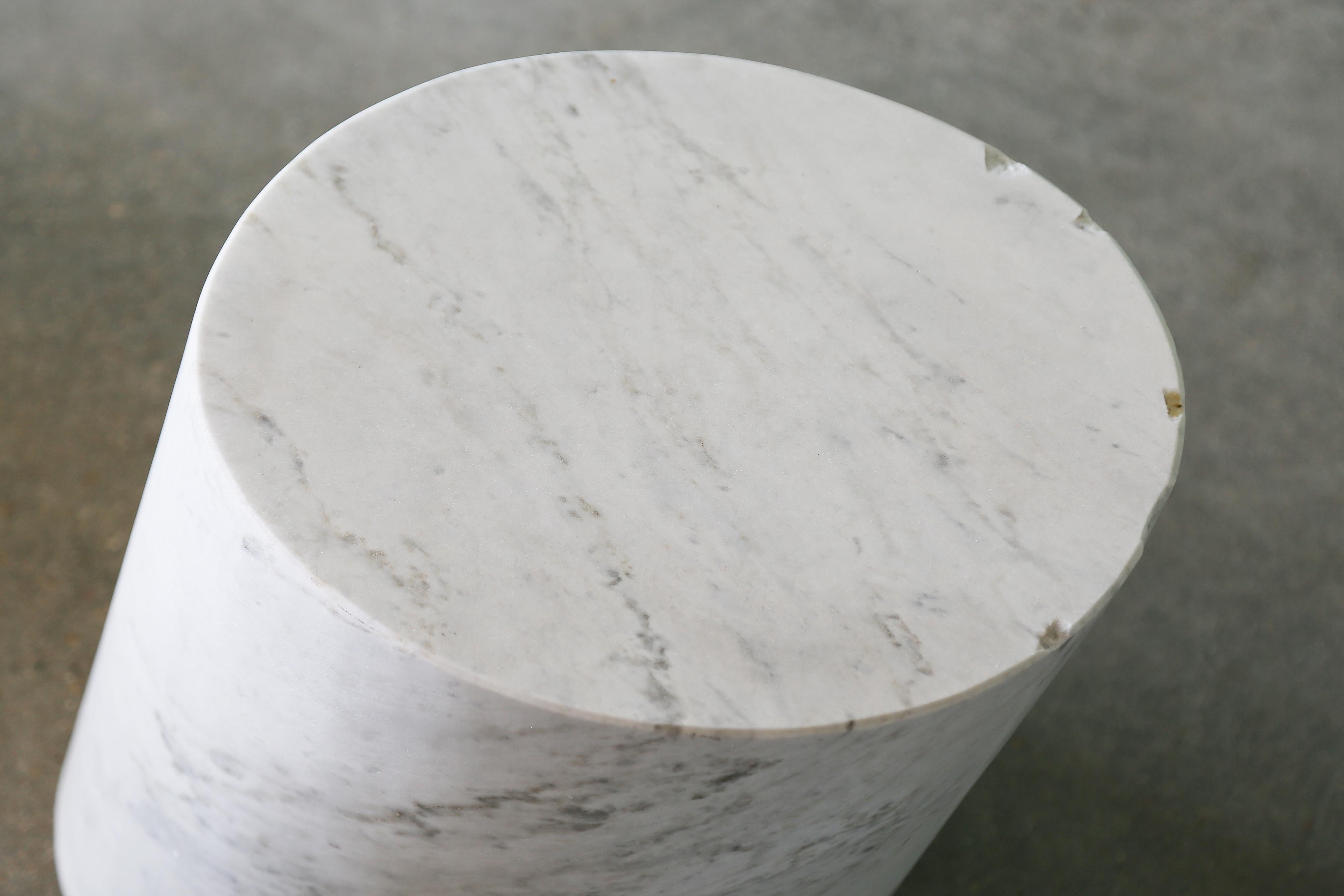 Rare Lucia Mercer for Knoll Solid Marble Stump Tables, c. 1982 (4 avail) For Sale 5