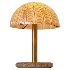 Ludovico Diaz de Santillana Very Rare Murano Glass Table Lamp for Venini 1960s 
