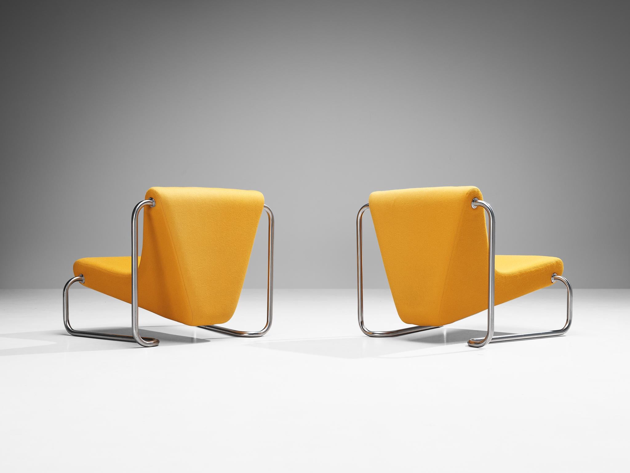 Seltene Luigi Colani-Loungesessel mit orangefarbener Polsterung im Angebot 4