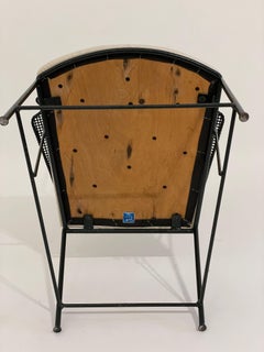 Rare Lyra Iron Armchair by Anna-Lülja Praun & Thomas Lauterbach Sonett