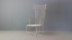 Rara poltrona Lyra in ferro di Anna-Lülja Praun & Thomas Lauterbach Sonett