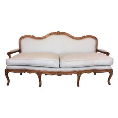 Rare M. Gourdin Signed Louis XV Settee - Canapé à Chassis - Sofa à la Rein