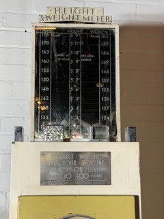 Rare Machine Age / Art Deco Joseph Sinel, Step On It scale, model S