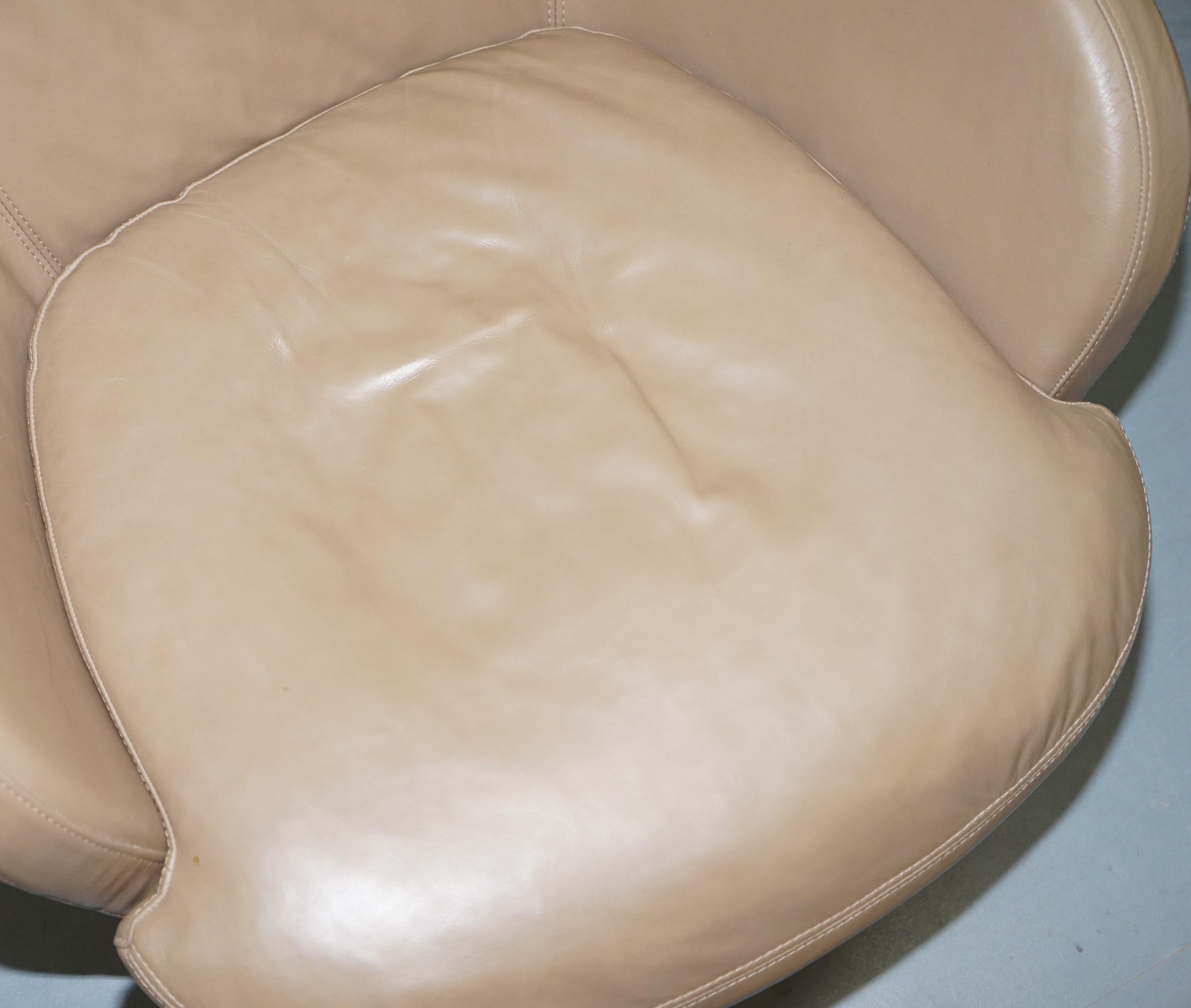 italian leather swivel chair