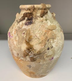 Rare récipient animist de bateau de couleur magenta, Vietnam, 16ème siècle