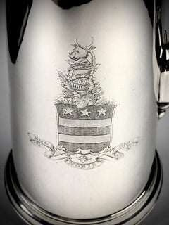 Rare Magnificent Queen Anne Coffee Pot Sterling Silver, London, 1714