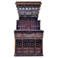 Rare Magnificent Taoist Shrine - 19th Century Qing Dinasty