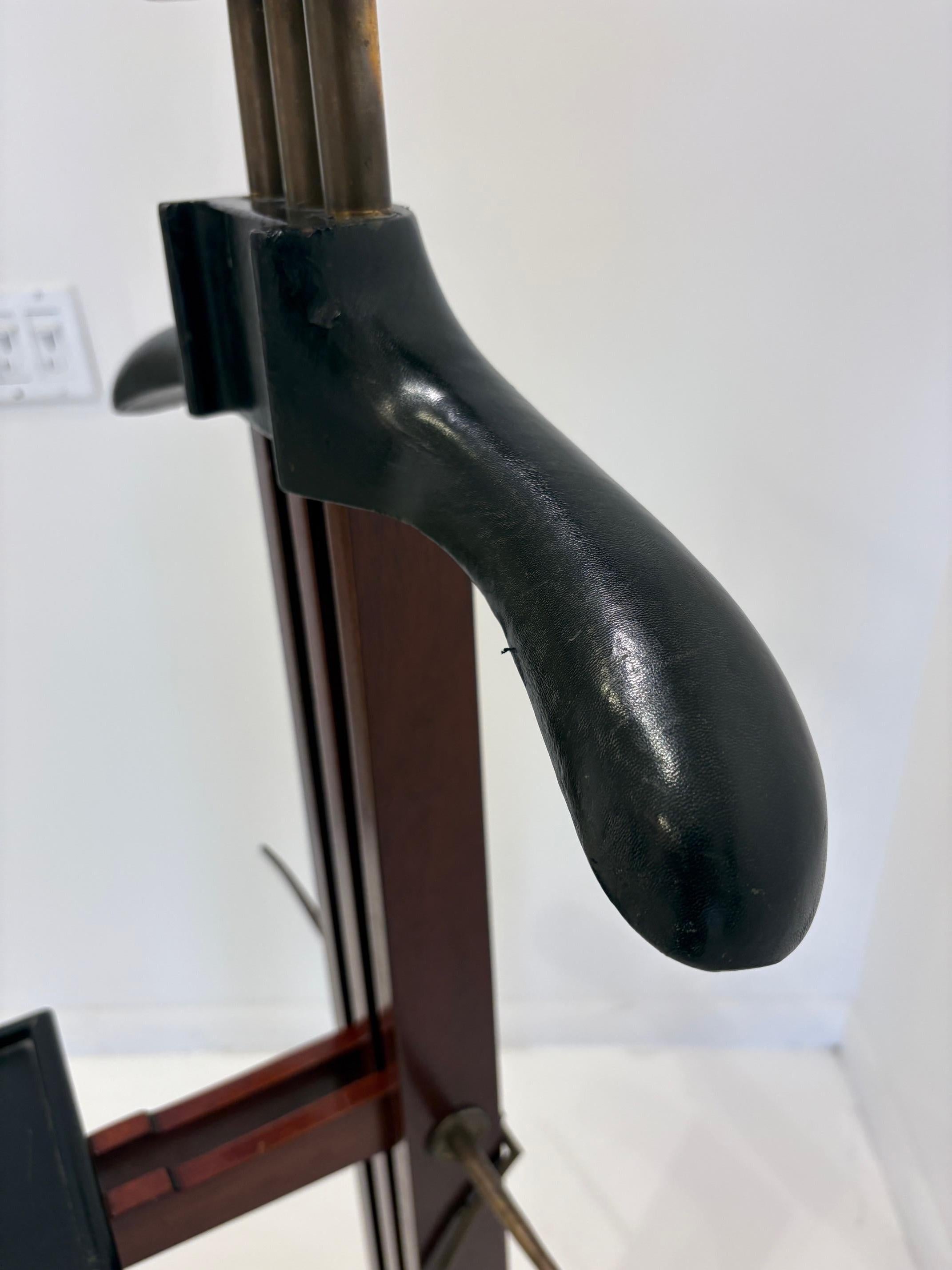 Rare Mahogany Gentleman's Valet by Paul Dupré Lafon for Hermès. For Sale 6
