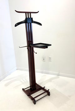 Rare Mahogany Gentleman's Valet by Paul Dupré Lafon for Hermès.