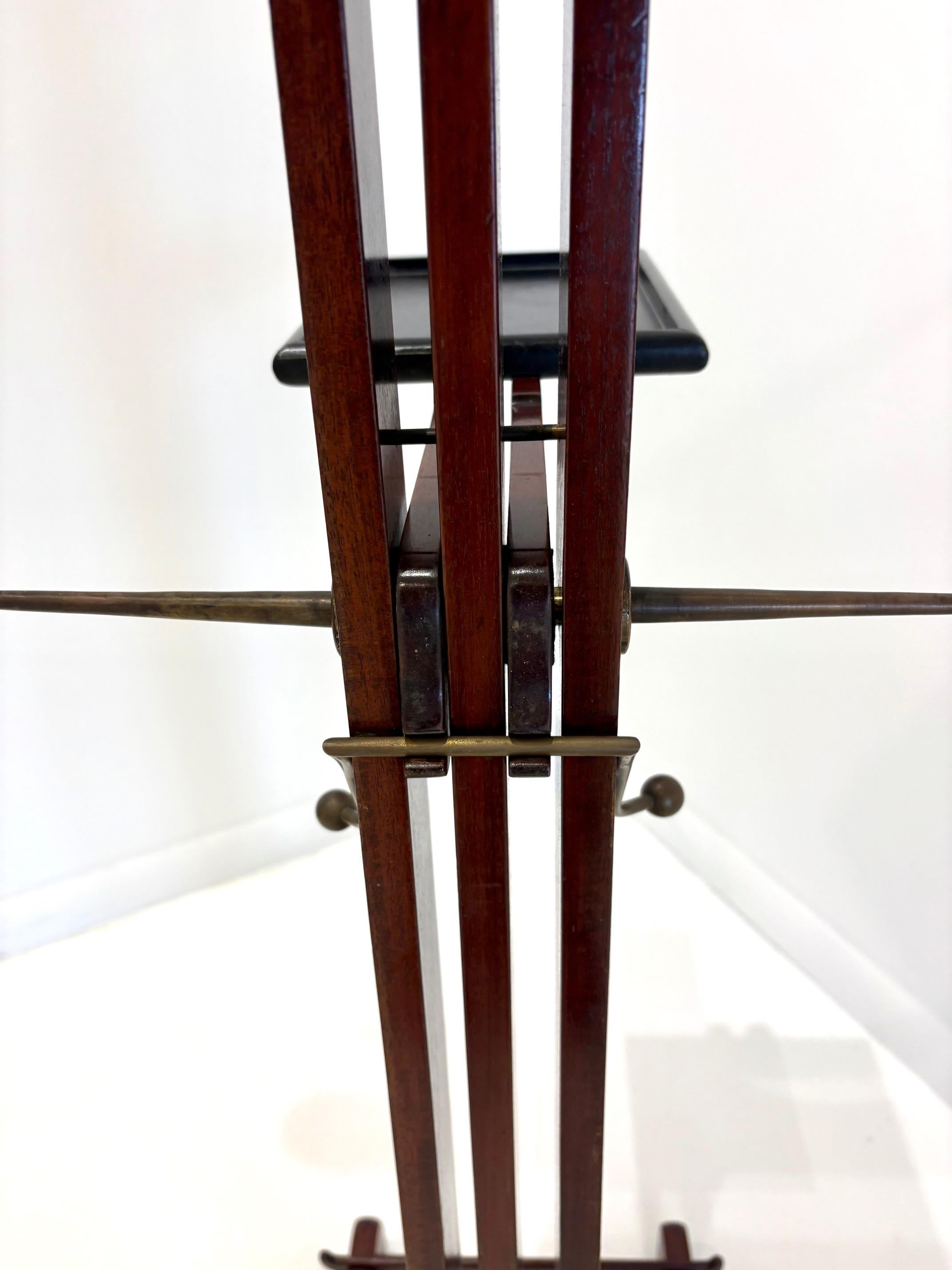 Rare Mahogany Gentleman's Valet by Paul Dupré Lafon for Hermès. For Sale 1