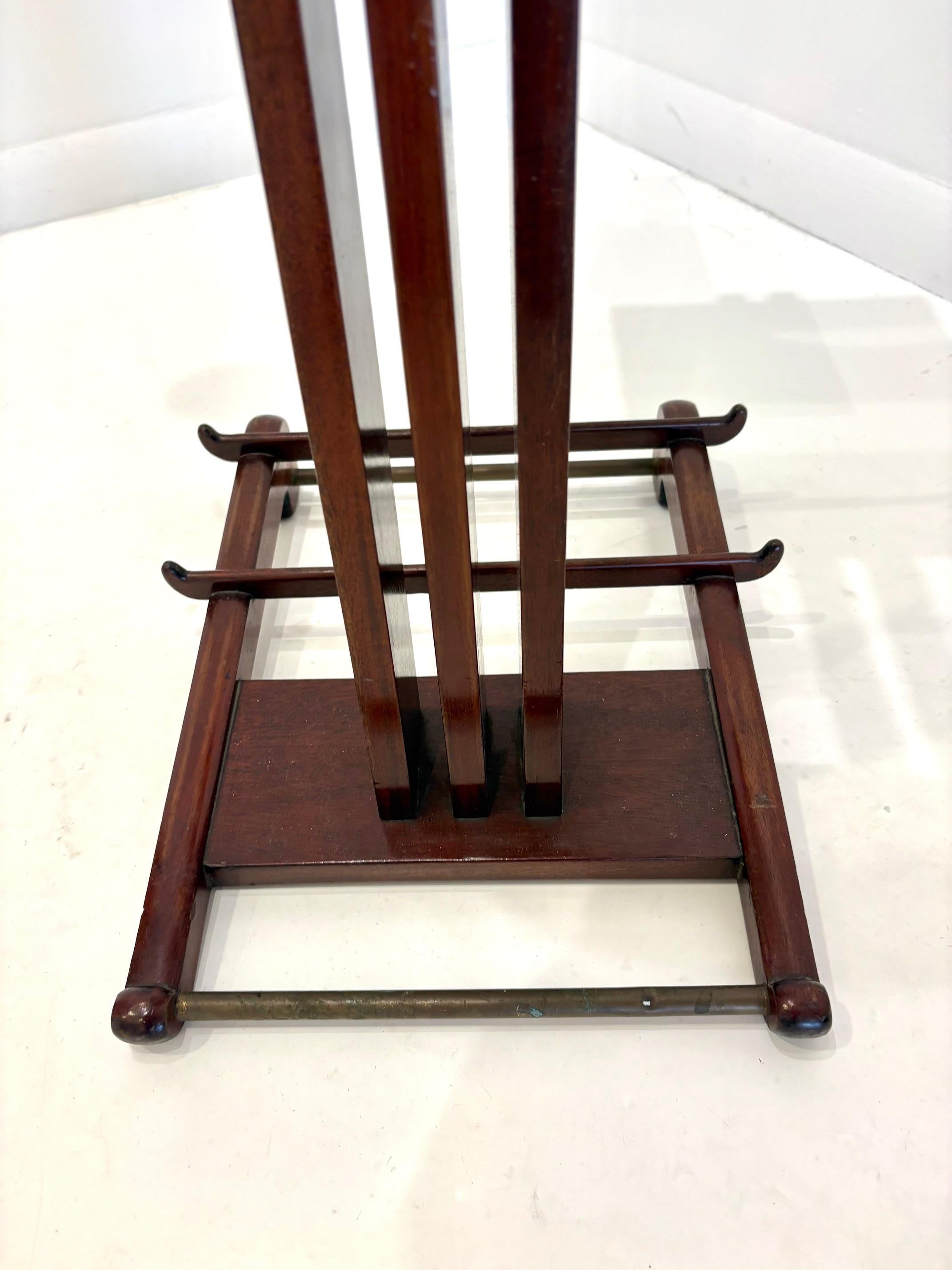 Rare Mahogany Gentleman's Valet by Paul Dupré Lafon for Hermès. For Sale 2