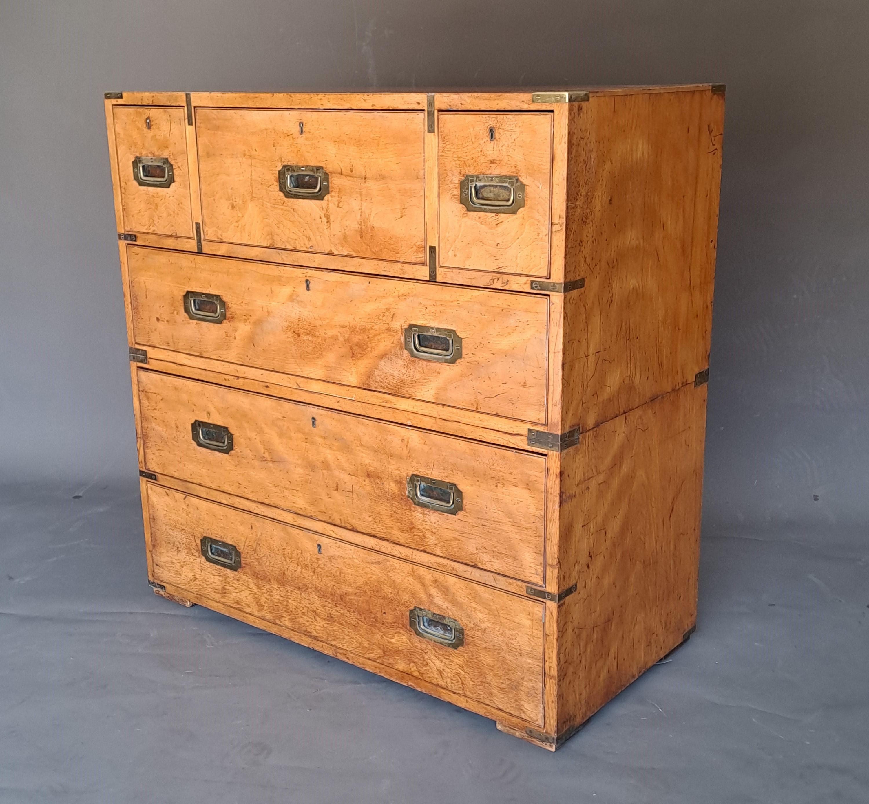 Rare Mahogany Marine Commode Stamped Army & Navy Csl 6