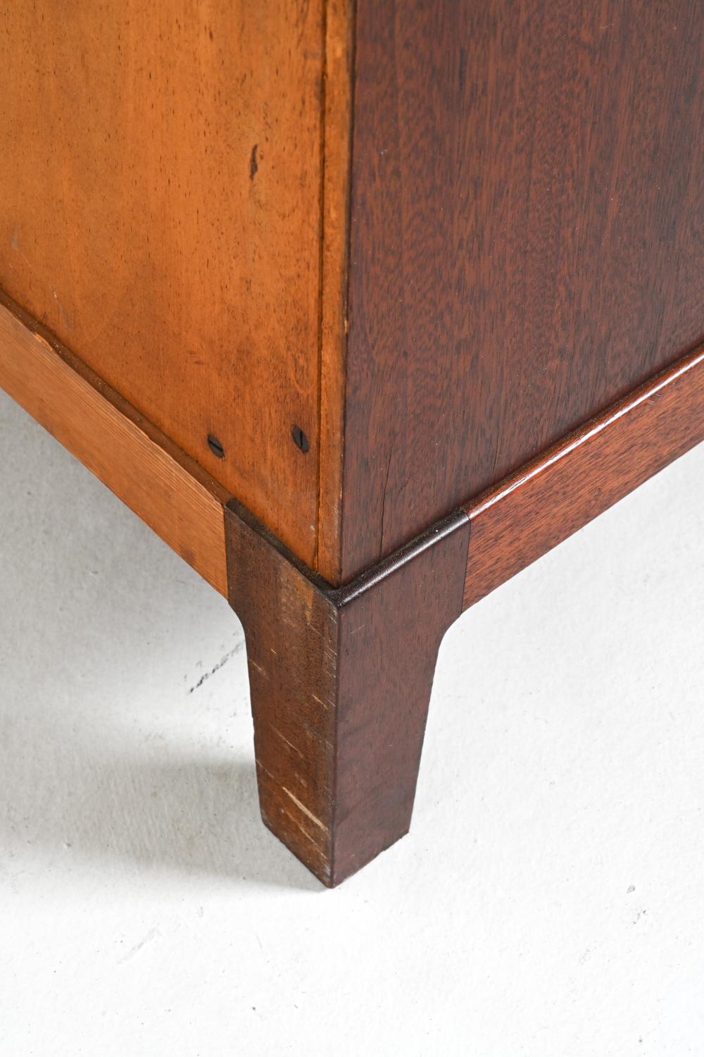 Rare Mahogany Three-Drawer Chest by Ole Wanscher for A. J. Iversen, c. 1940's For Sale 3