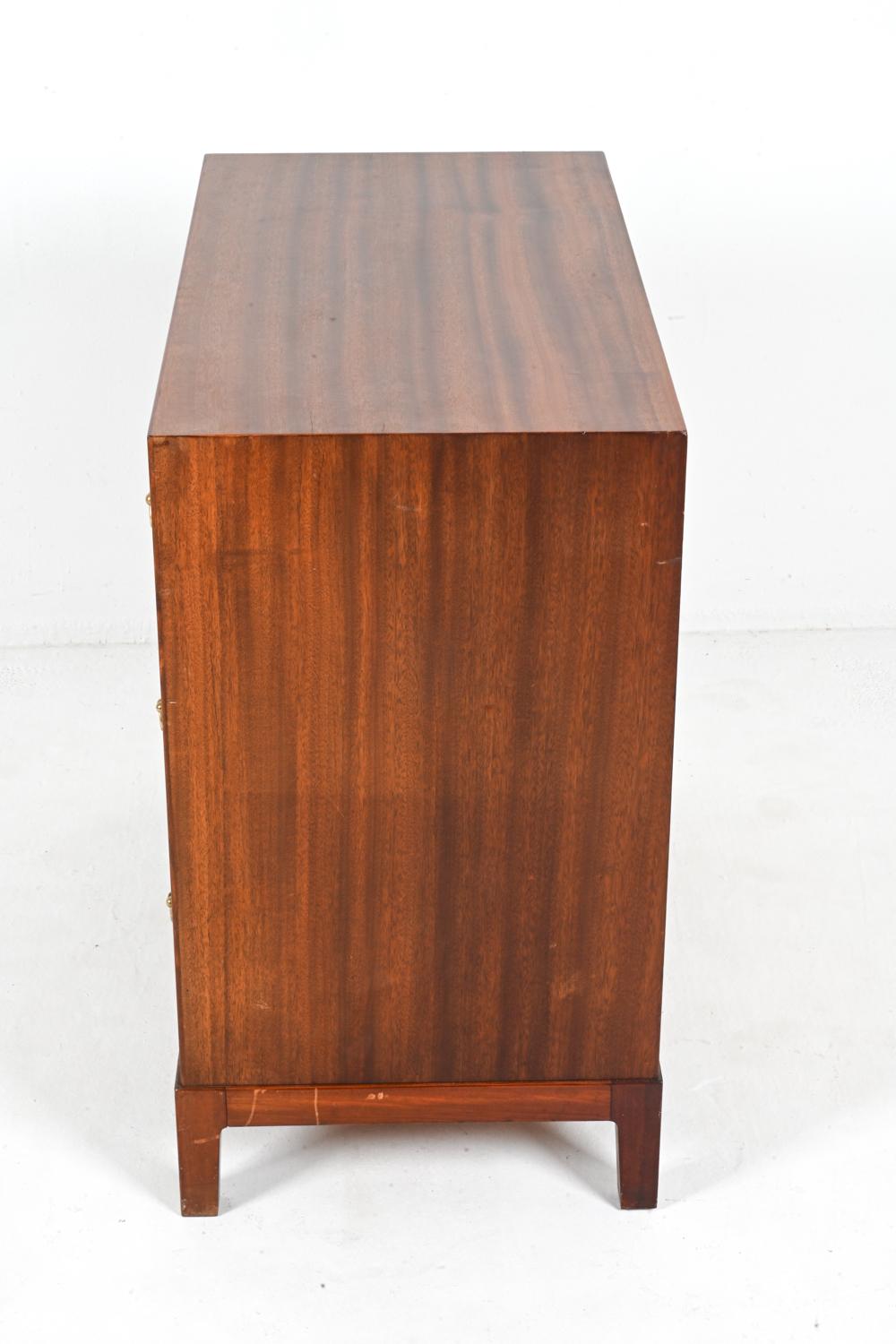 Rare Mahogany Three-Drawer Chest by Ole Wanscher for A. J. Iversen, c. 1940's For Sale 5