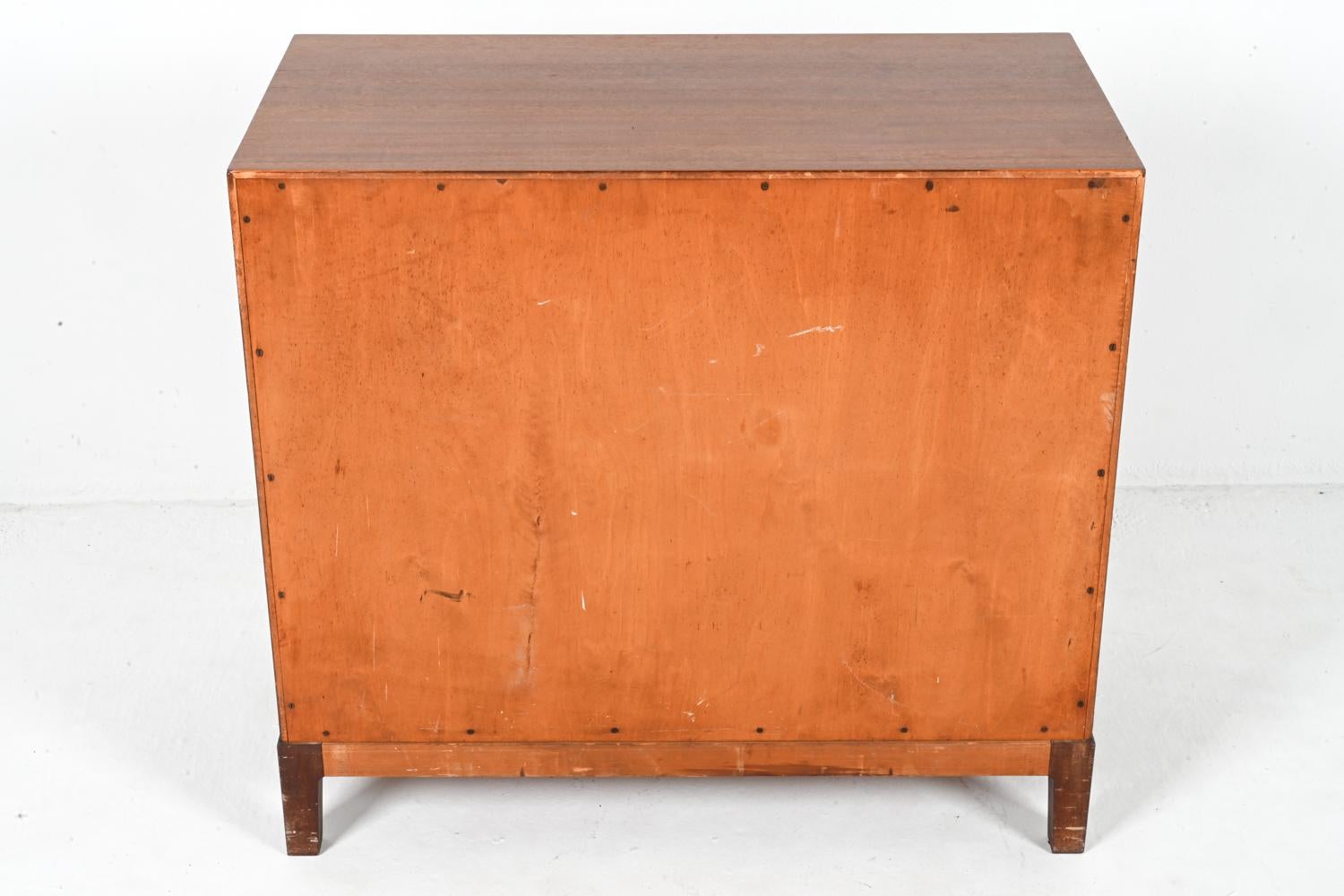 Rare Mahogany Three-Drawer Chest by Ole Wanscher for A. J. Iversen, c. 1940's For Sale 8