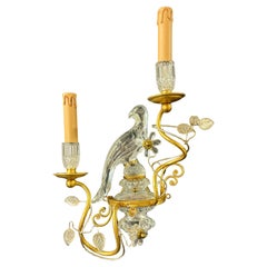Rare Maison Bagues Parrot sconce