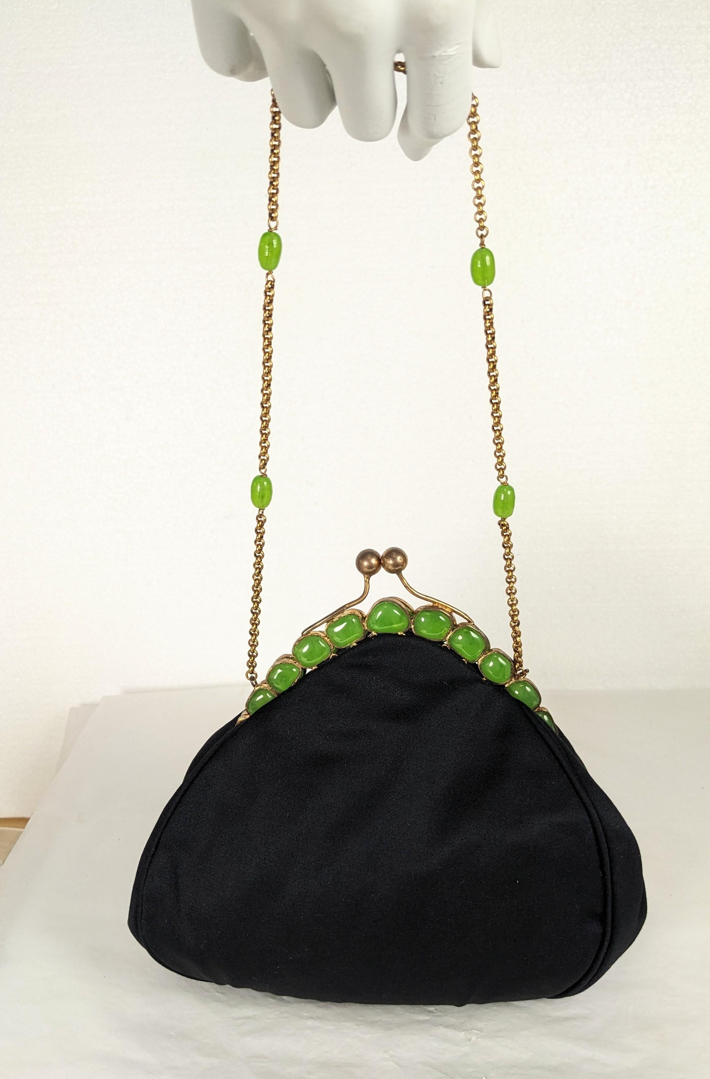 Rare Maison Gripoix Poured Glass Evening Bag For Sale 5