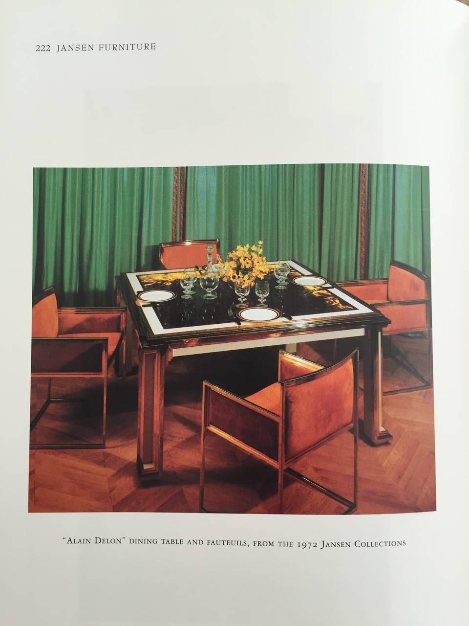 Rare Maison Jansen Backgammon Game Table & Chairs, Signed In Good Condition For Sale In North Miami, FL