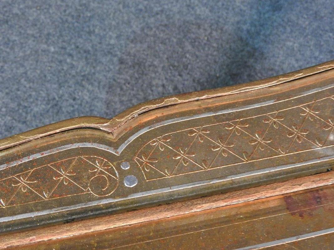 Rare Maison Jansen Gold and Silver Leaf Églomisé Louis XV Coffee Table In Good Condition In Swedesboro, NJ