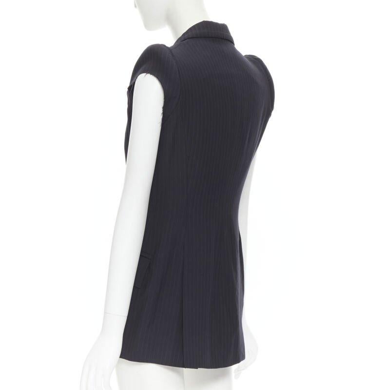 rare MAISON MARGIELA 1990 deconstructed padded shoulder cigarette jacket IT40 For Sale 2