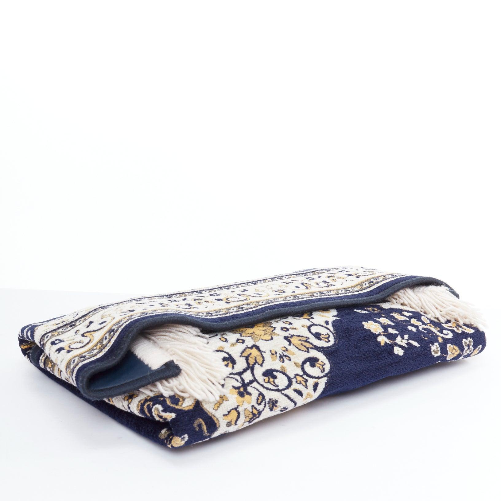 Women's rare MAISON MARGIELA 2013 Runway oversized carpet tapestry clutch bag