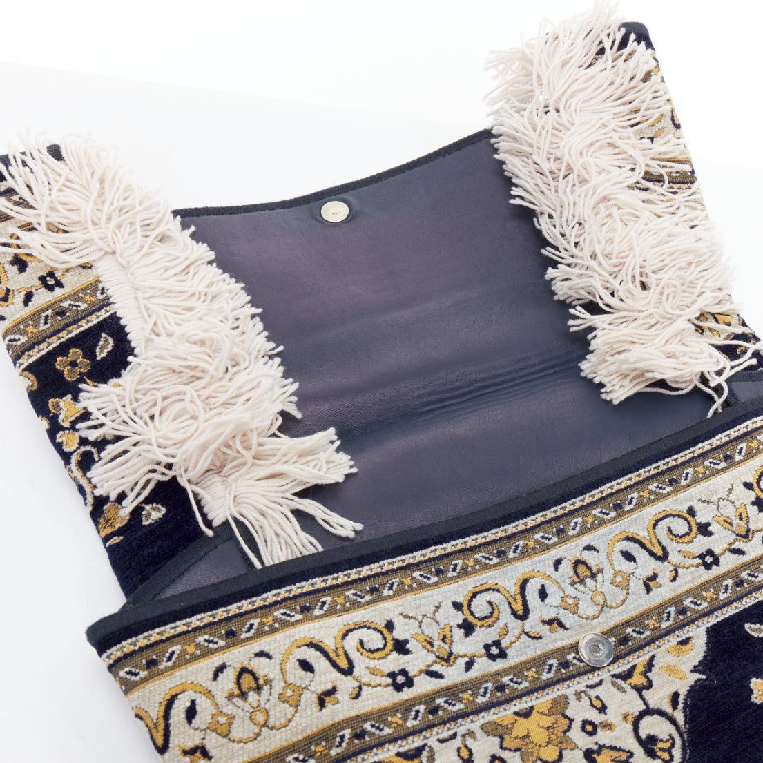 rare MAISON MARGIELA 2013 Runway oversized carpet tapestry clutch bag 3