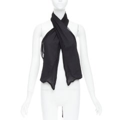 rare MAISON MARGIELA ARTISANAL Vintage black silk overlay tromp loeil waistcoat