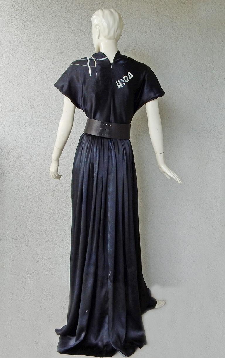 Black  Rare Maison Margiela Celestial Solar Eclipse Dress Gown NWT!  For Sale