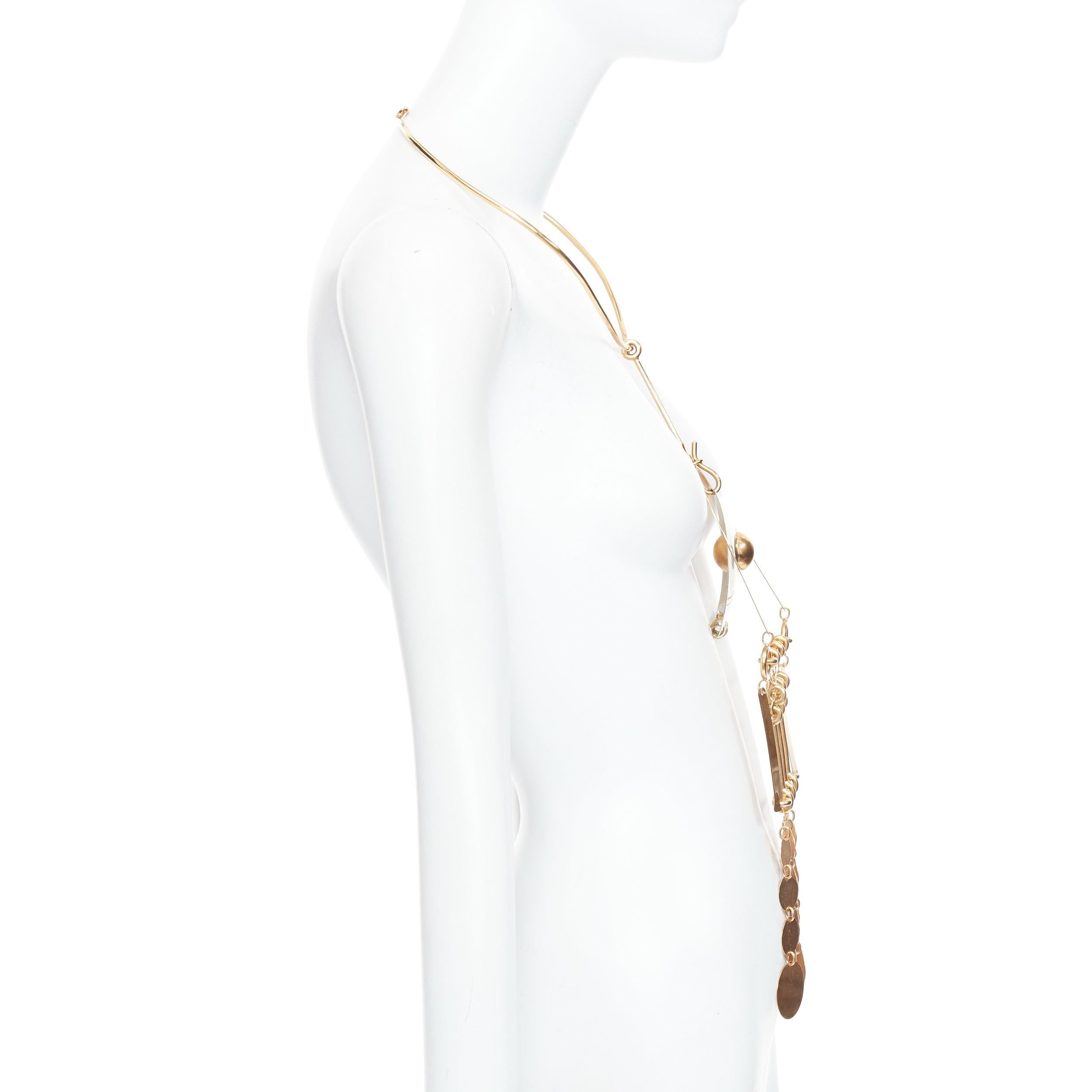 Women's rare MAISON MARGIELA John Galliano Runway tribal statement collar necklace For Sale