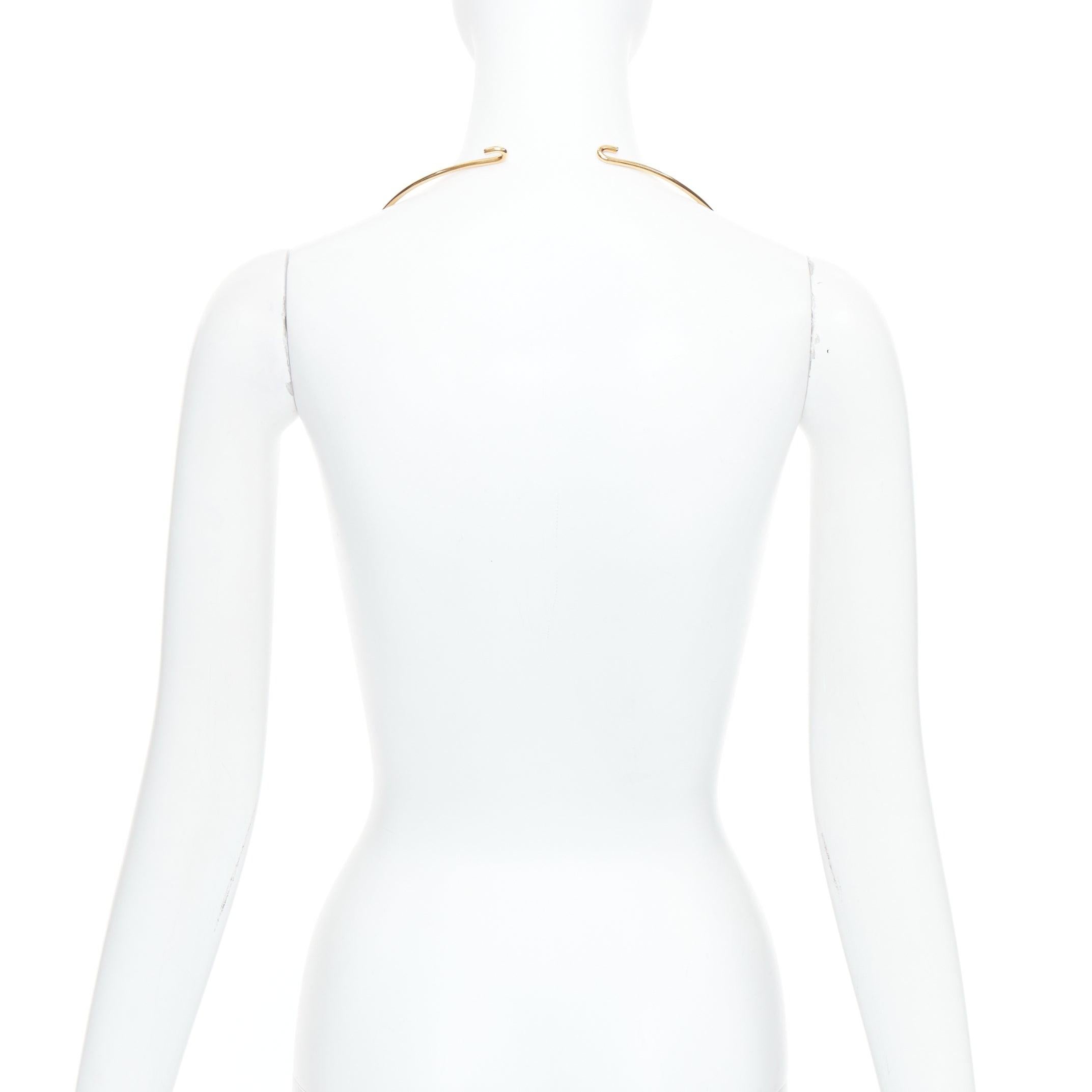 rare MAISON MARGIELA John Galliano Runway tribal statement collar necklace For Sale 1