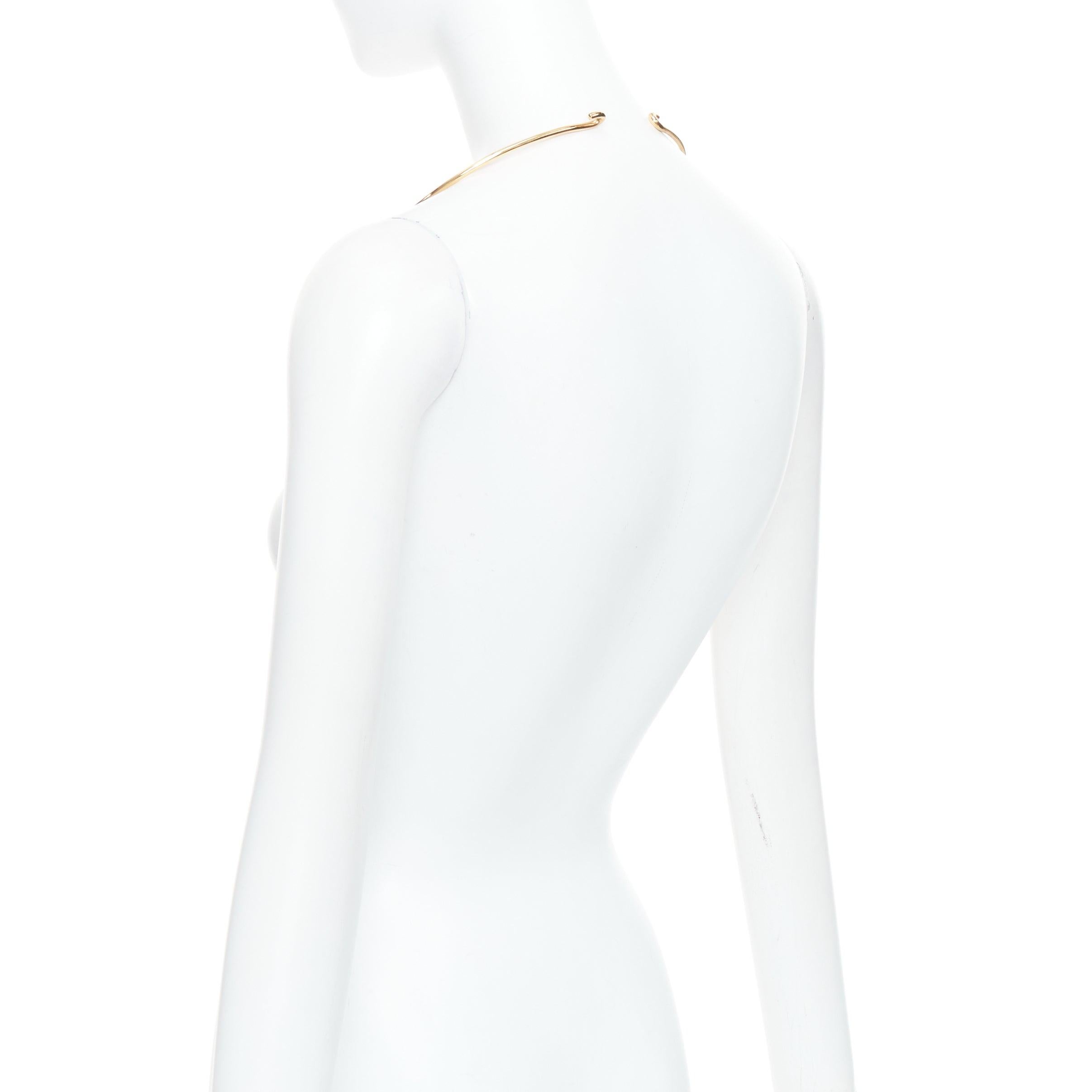 rare MAISON MARGIELA John Galliano Runway tribal statement collar necklace For Sale 2