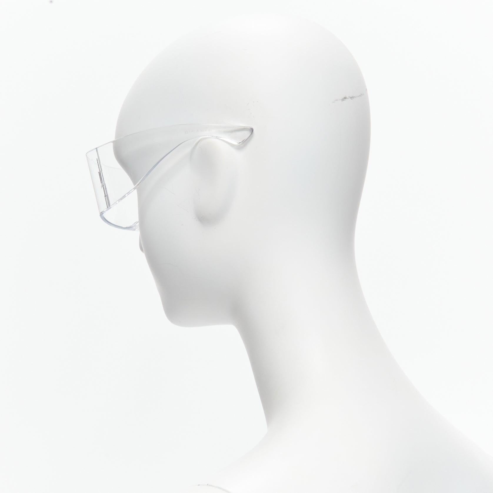rare MAISON MARTIN Margiela 2008 Runway MA1 Incognito clear shield sunglasses Bon état - En vente à Hong Kong, NT