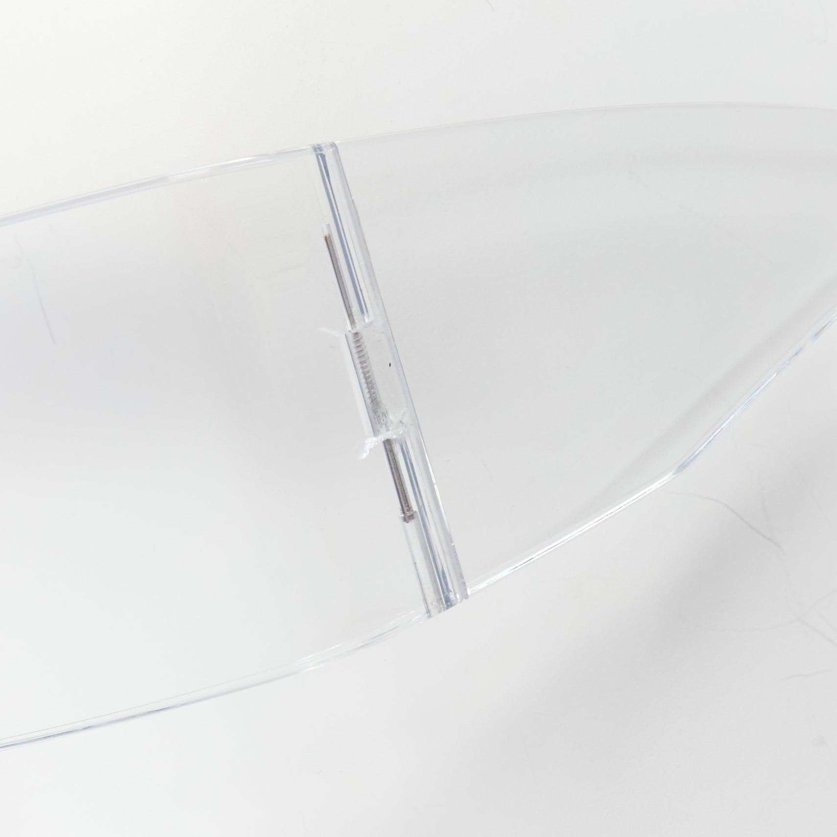rare MAISON MARTIN Margiela 2008 Runway MA1 Incognito clear shield sunglasses Pour femmes en vente