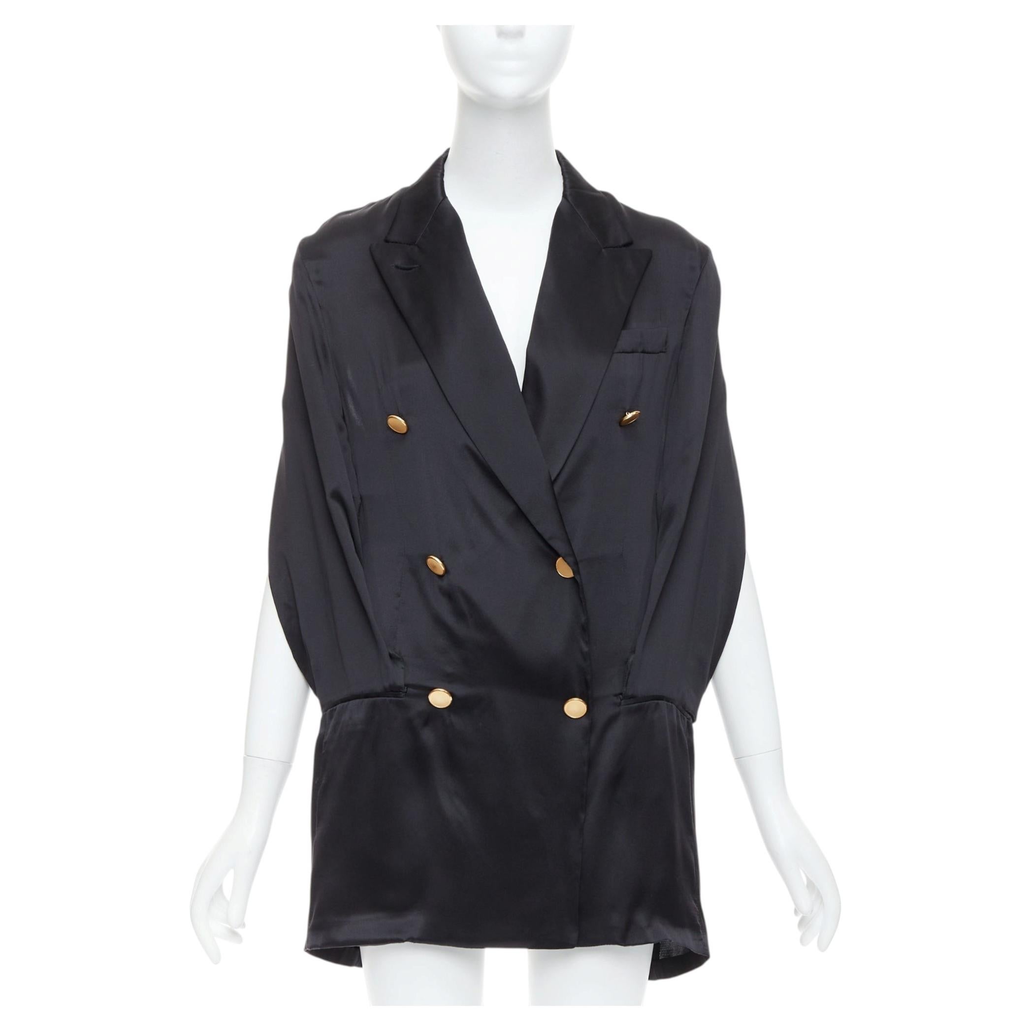 Seltenes MAISON MARTIN MARGIELA Runway-Blazer-Kleid mit gestopften Ärmeln aus dem Jahr 2012, Größe IT36, XXS im Angebot