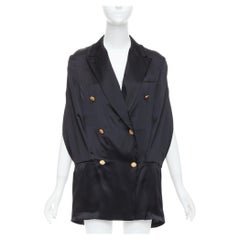 rare MAISON MARTIN MARGIELA 2012 Runway tucked sleeve blazer dress IT36 XXS