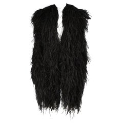 Rare Maison Martin Margiela Black Feather Vest 2004-05