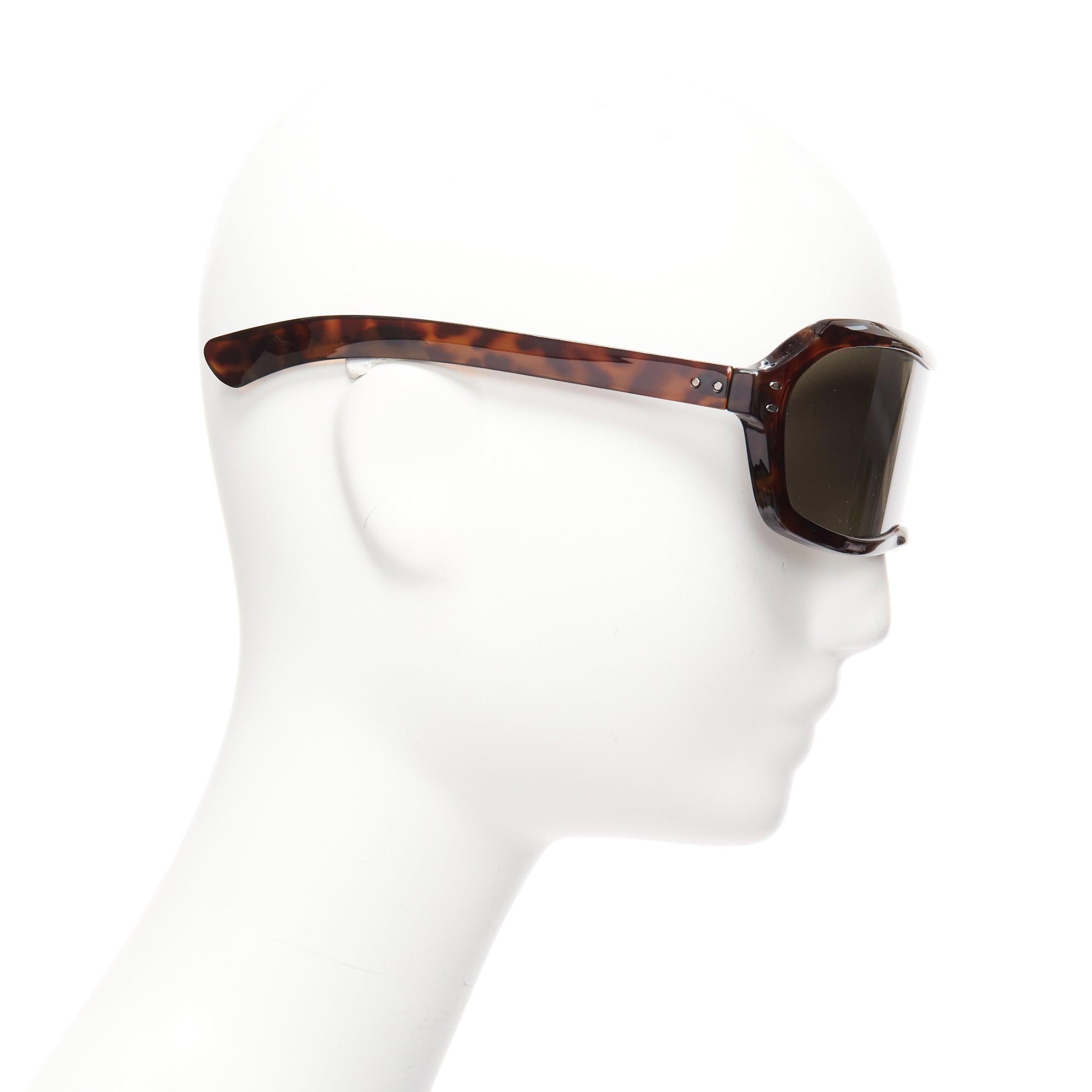 raras gafas de sol MAISON MARTIN MARGIELA Incognito marrón con visera de carey en Bueno estado para la venta en Hong Kong, NT