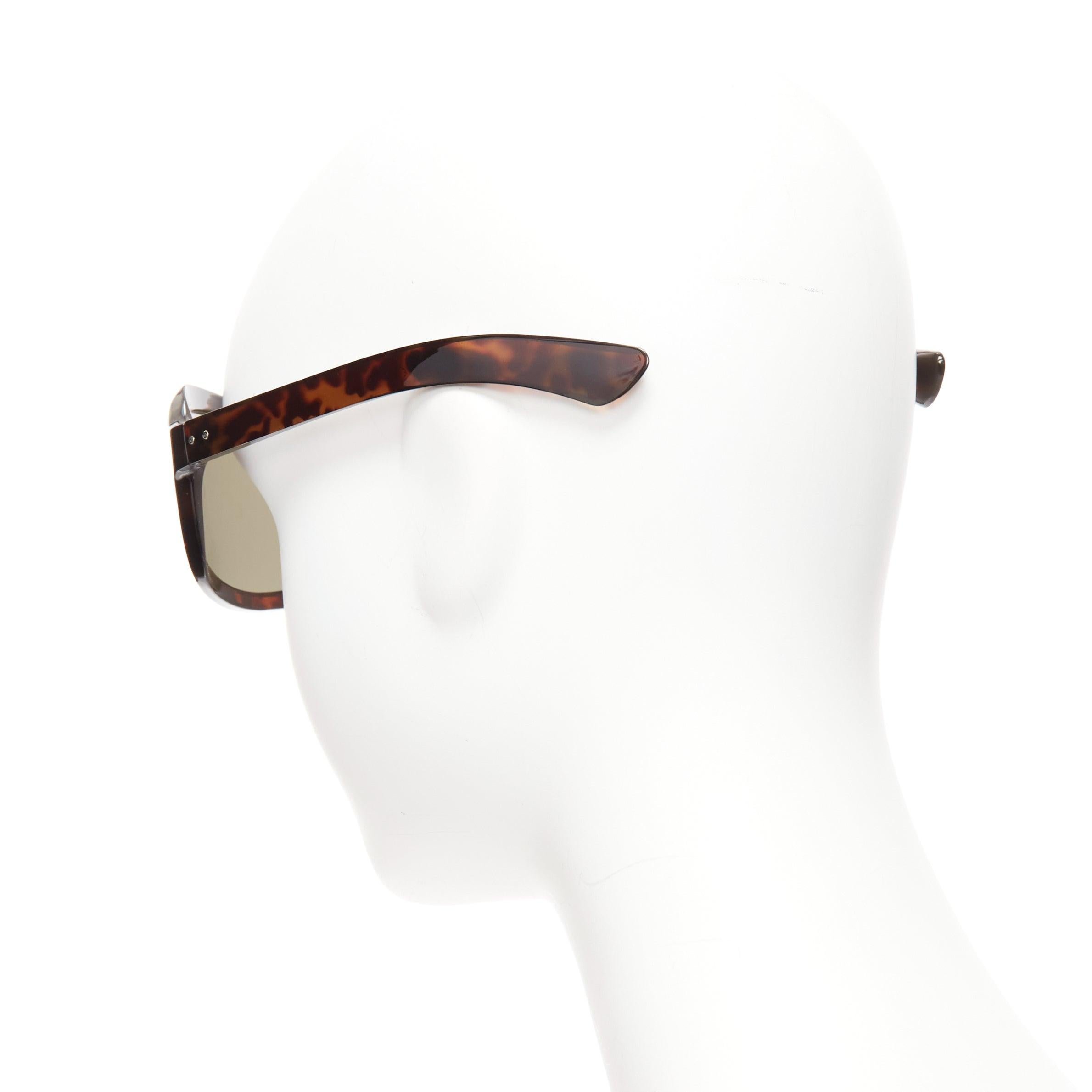 De las mujeres raras gafas de sol MAISON MARTIN MARGIELA Incognito marrón con visera de carey en venta