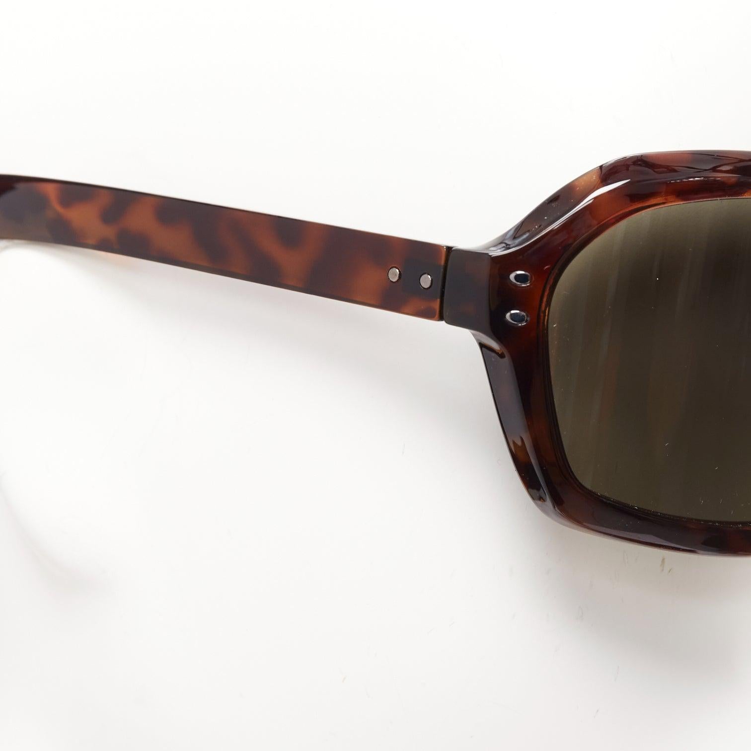 raras gafas de sol MAISON MARTIN MARGIELA Incognito marrón con visera de carey en venta 1