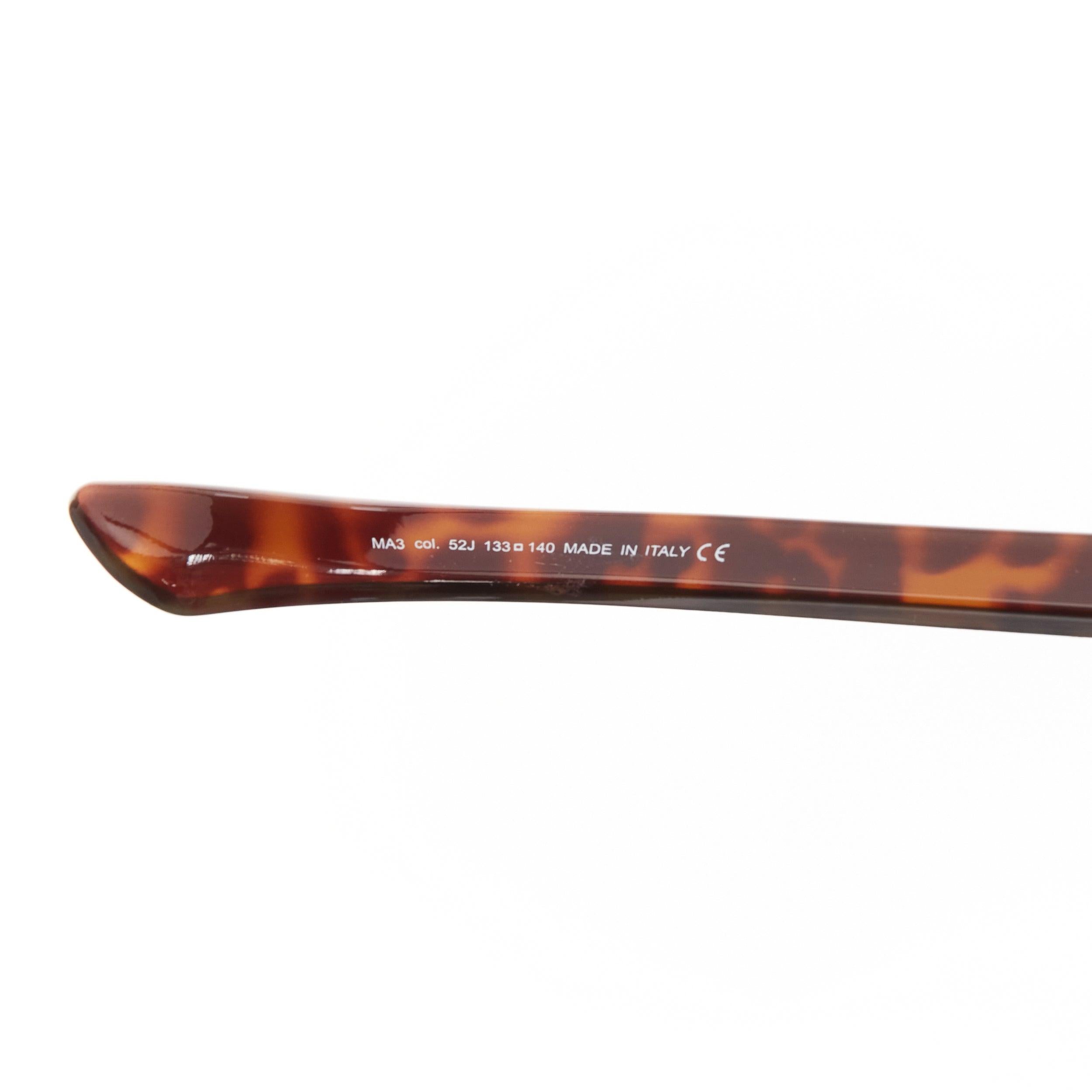 raras gafas de sol MAISON MARTIN MARGIELA Incognito marrón con visera de carey en venta 2