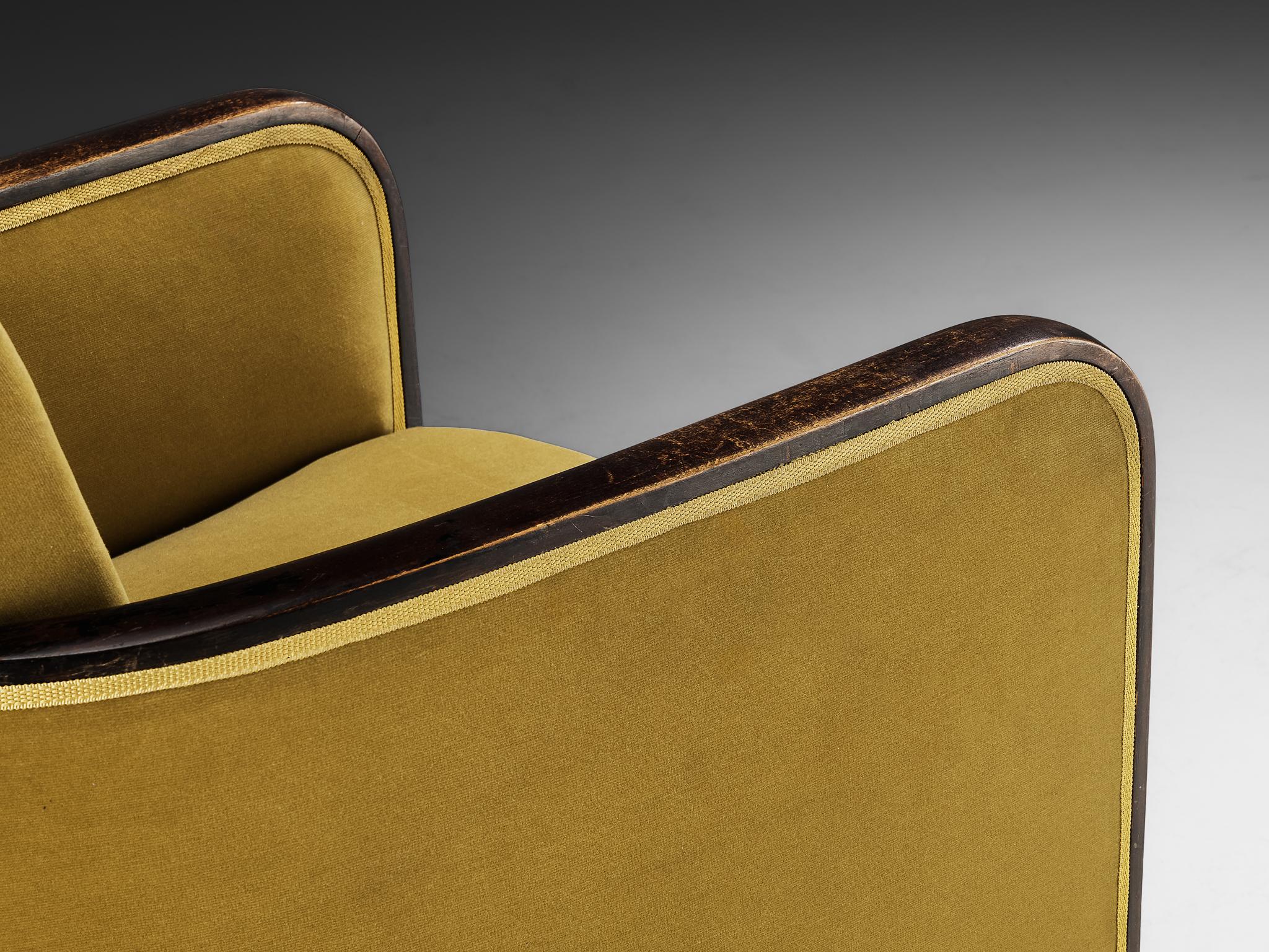 Rare Maison Soubrier Pair of Late 1920s Art Deco Armchairs For Sale 4