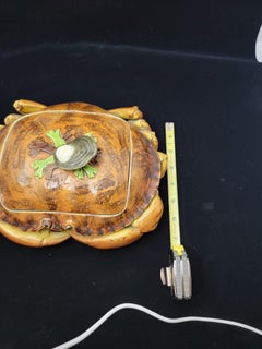 Rare Majolica Crab Server