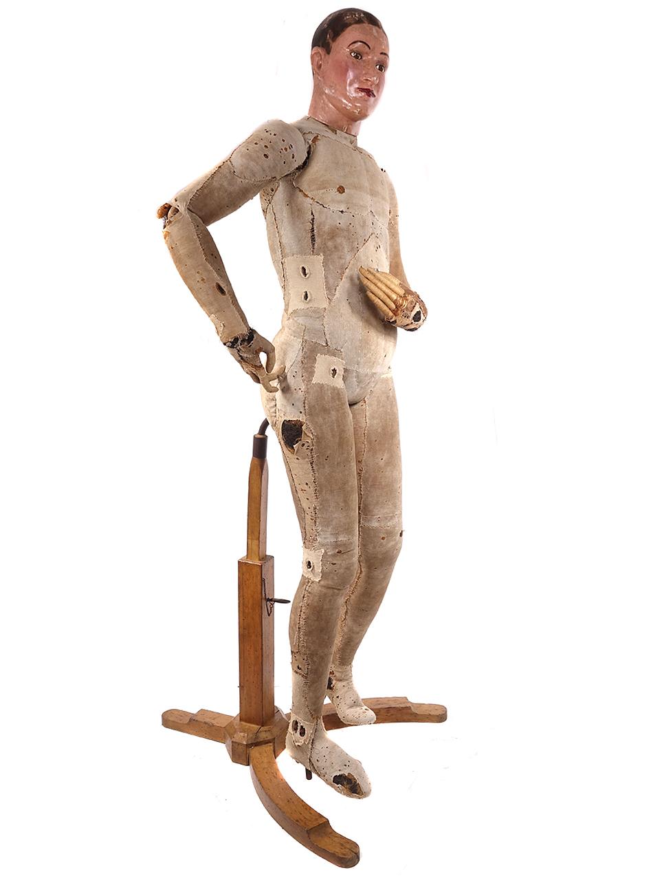 Industrial Rare Male Mannequin Attributed to Francois-Pierre Guillois