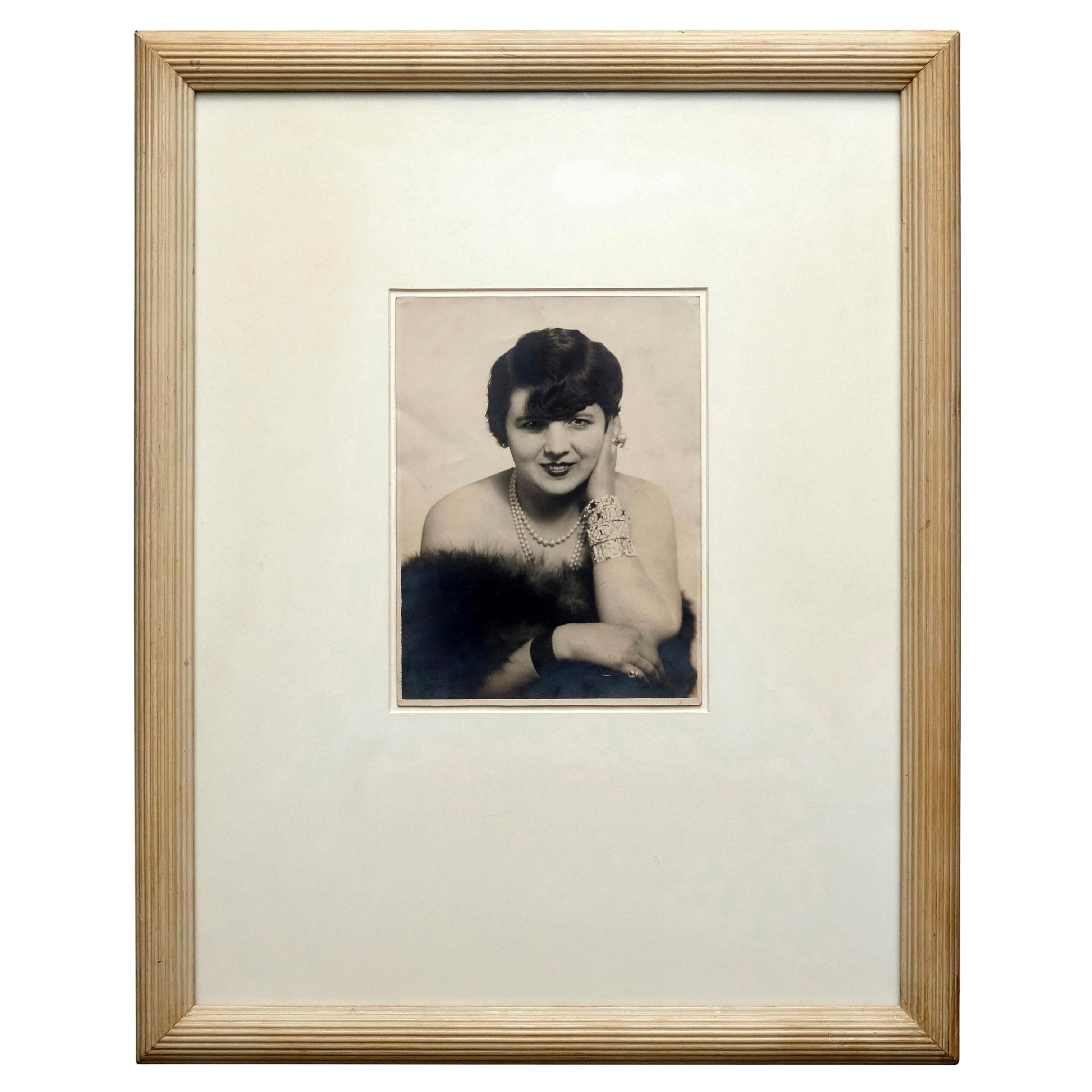 Rare Man Ray Hand Signed Black and White Photography of Gigi, 1927