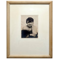 Rare Man Ray Hand Signed Black and White  Photography of Gigi, 1927