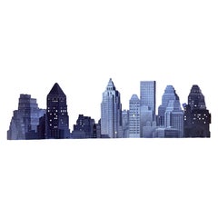 Manhattan Skyline Movie Set Prop Woody Allen movie "The Purple Rose of Cairo"